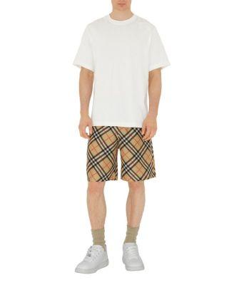Check Silk Shorts by BURBERRY