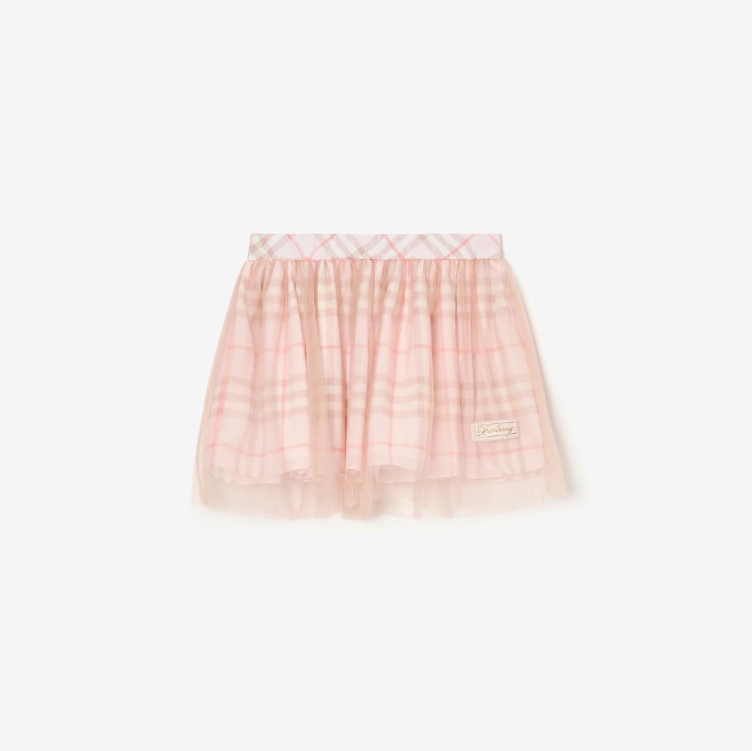 Check Silk Skirt by BURBERRY