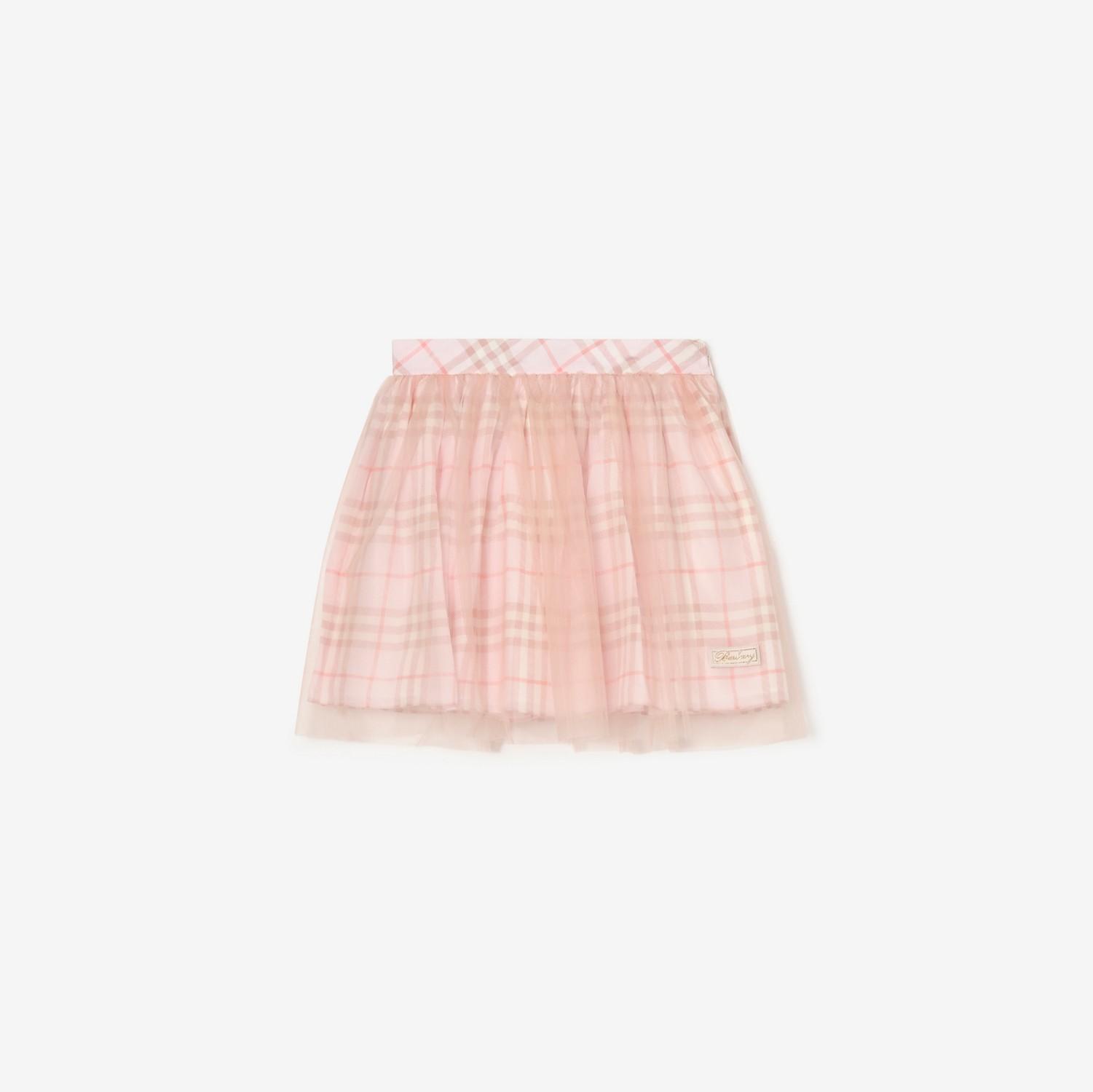 Check Silk Skirt by BURBERRY