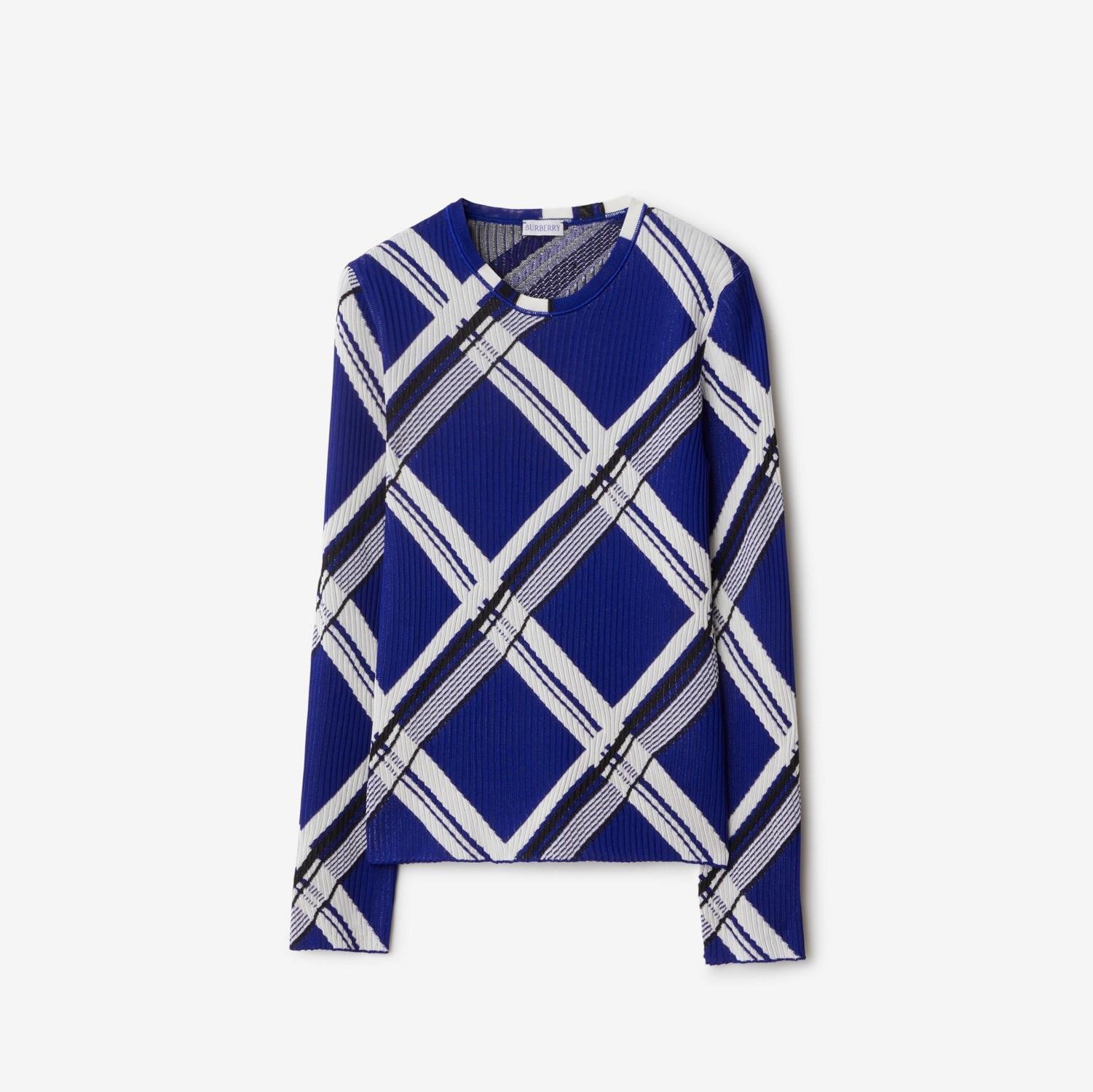 Check Silk Sweater by BURBERRY