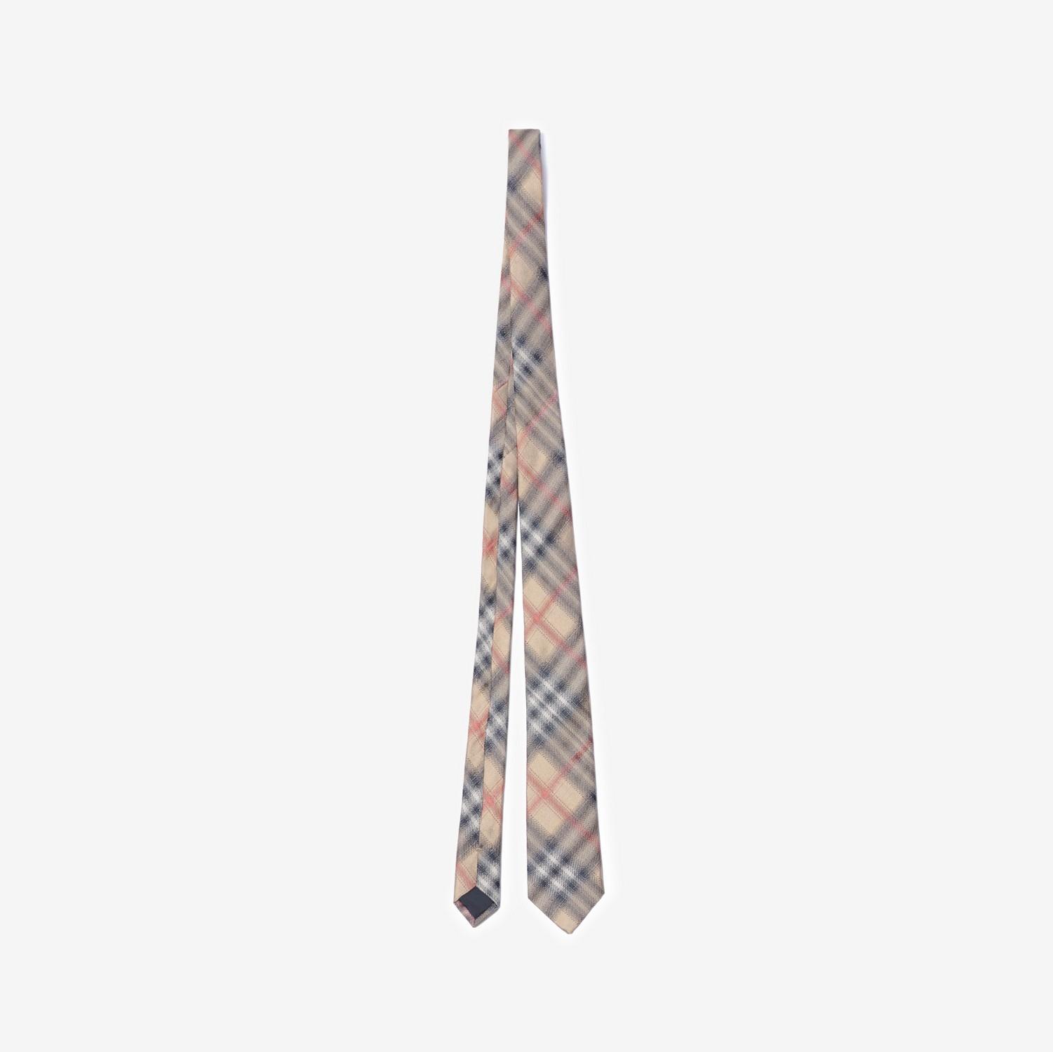 Check Silk Tie by BURBERRY