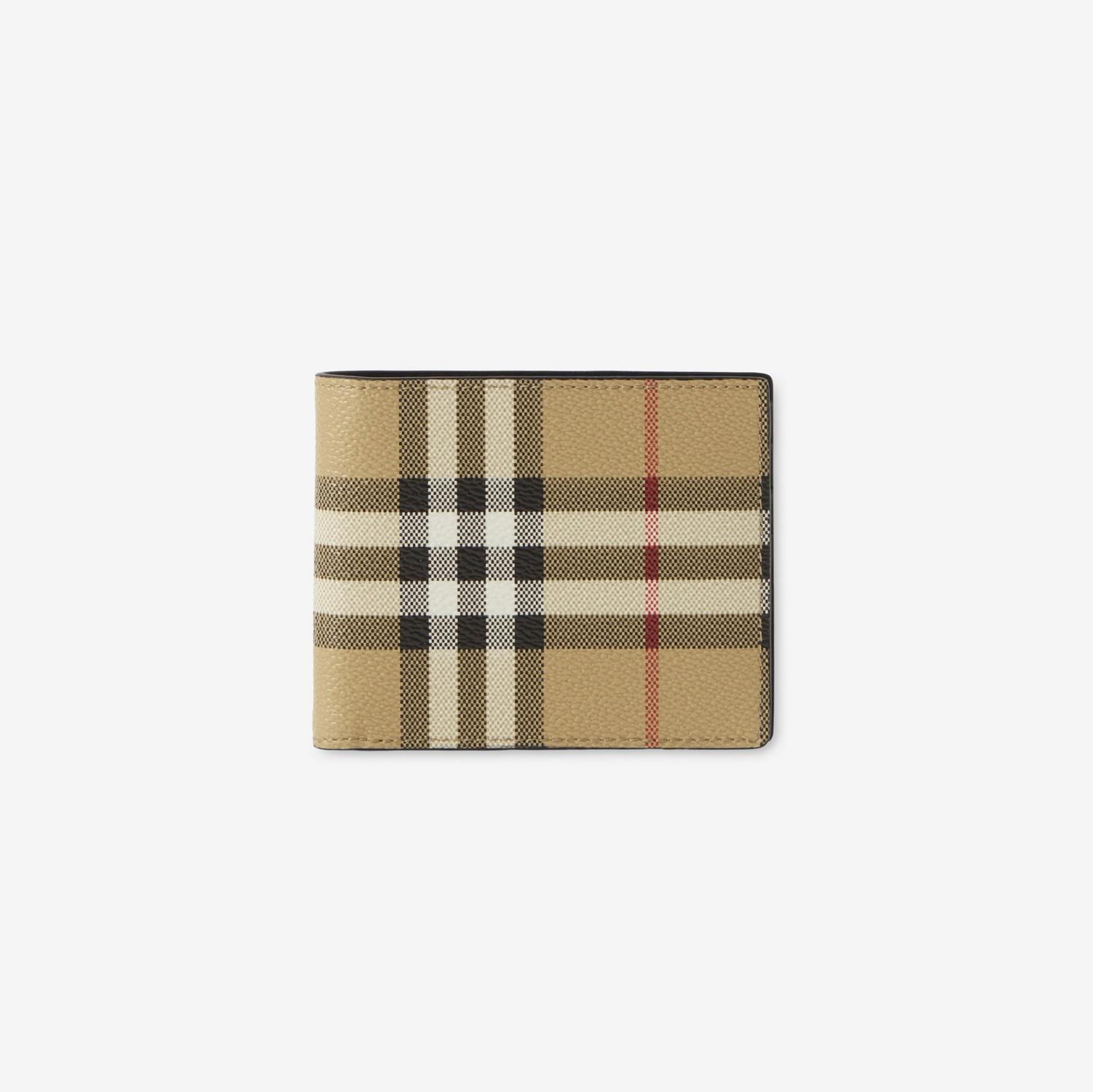 Check Slim Bifold Wallet by BURBERRY