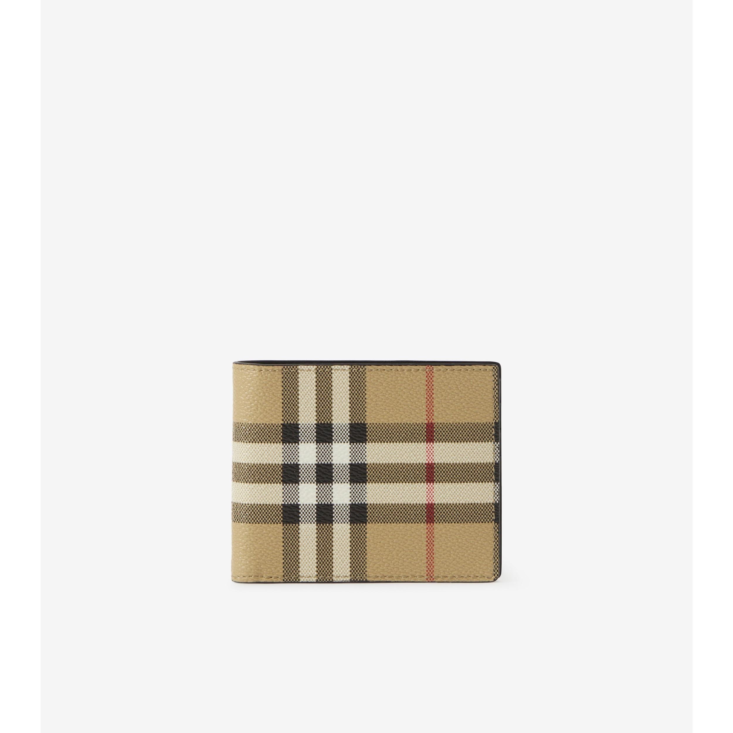 Check Slim Bifold Wallet by BURBERRY