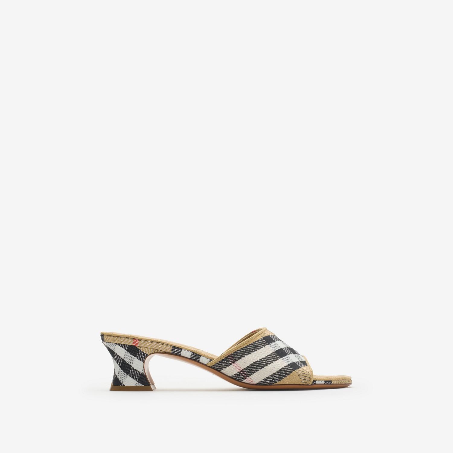 Check Sloane Mules​ by BURBERRY
