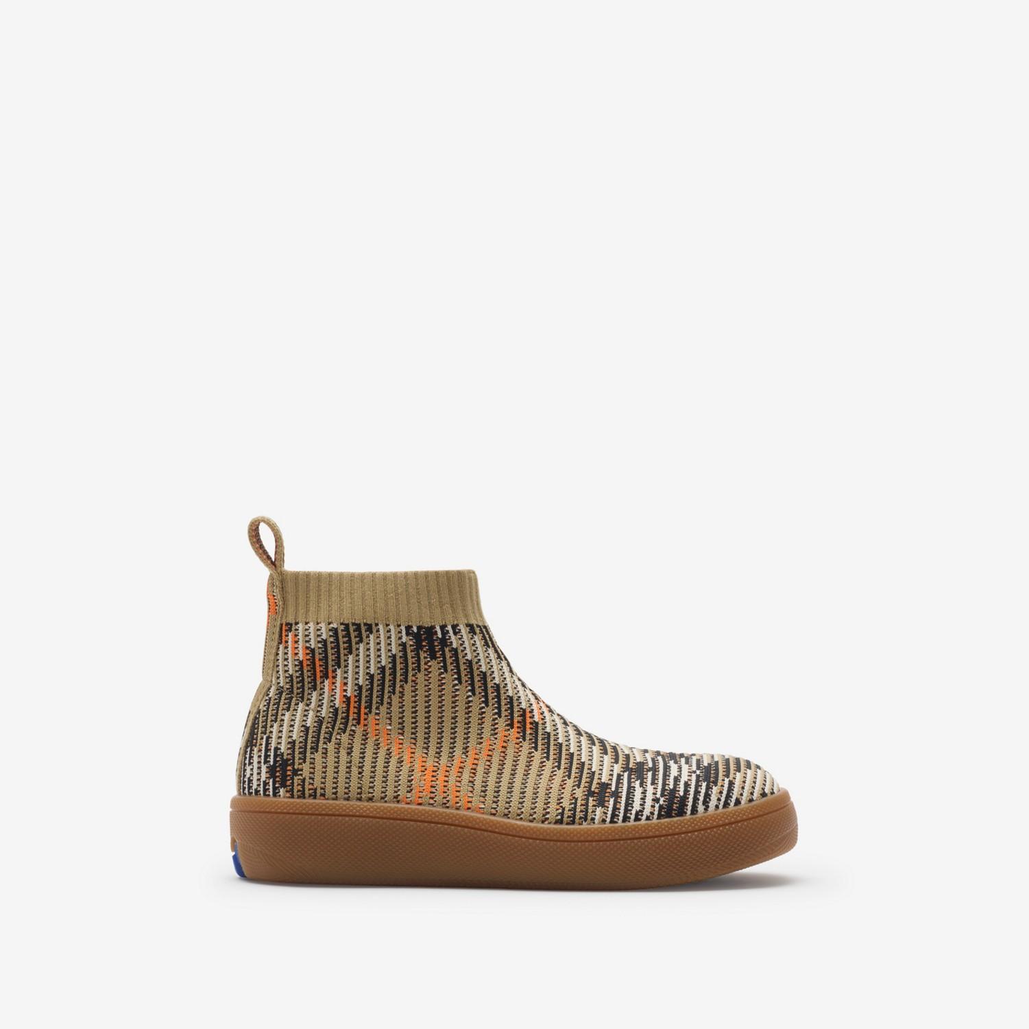 Check Sock Sneakers by BURBERRY