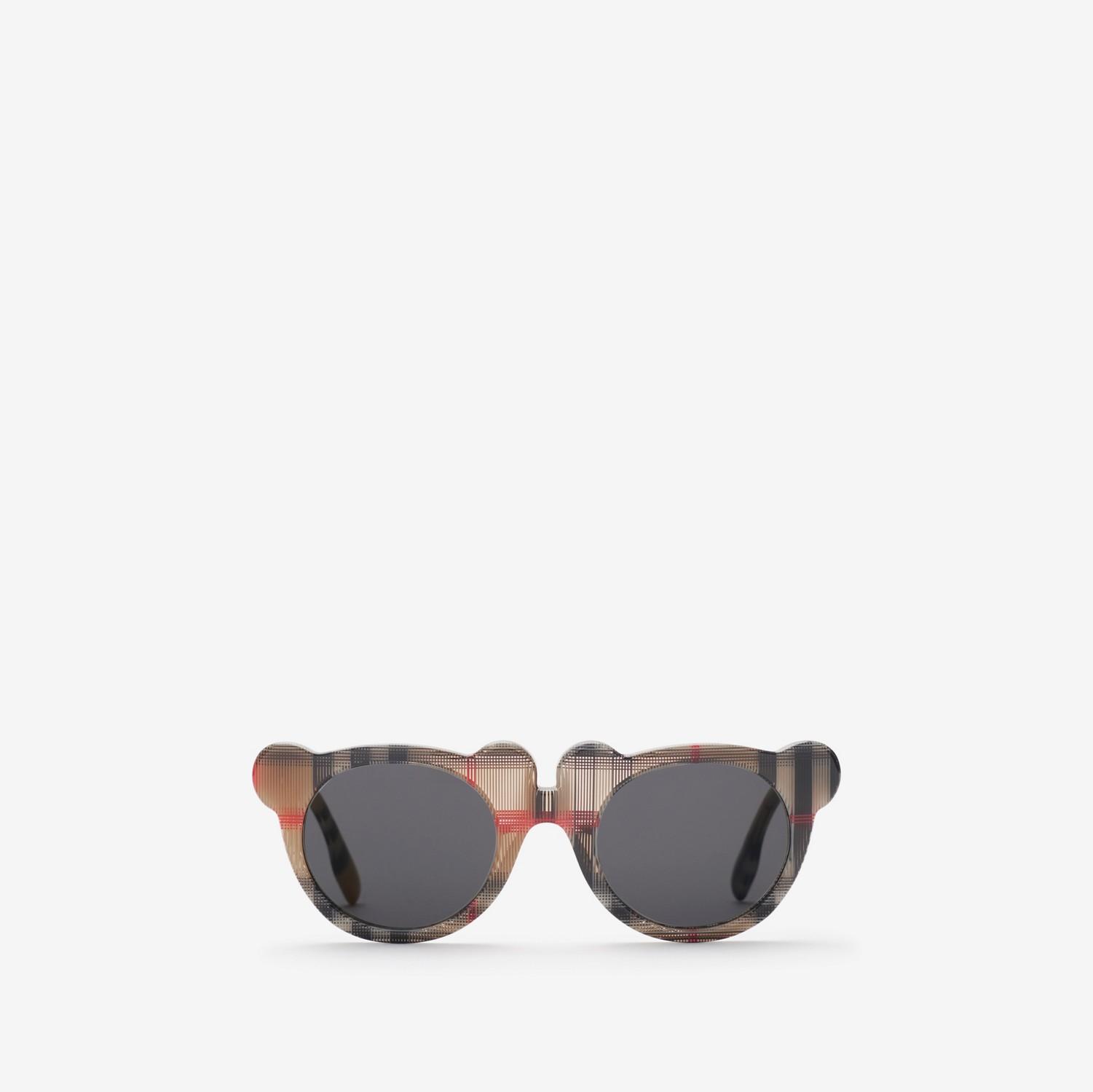 Check Teddy Bear Sunglasses by BURBERRY
