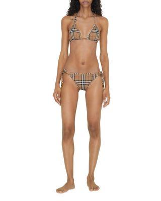 Check Triangle Bikini by BURBERRY
