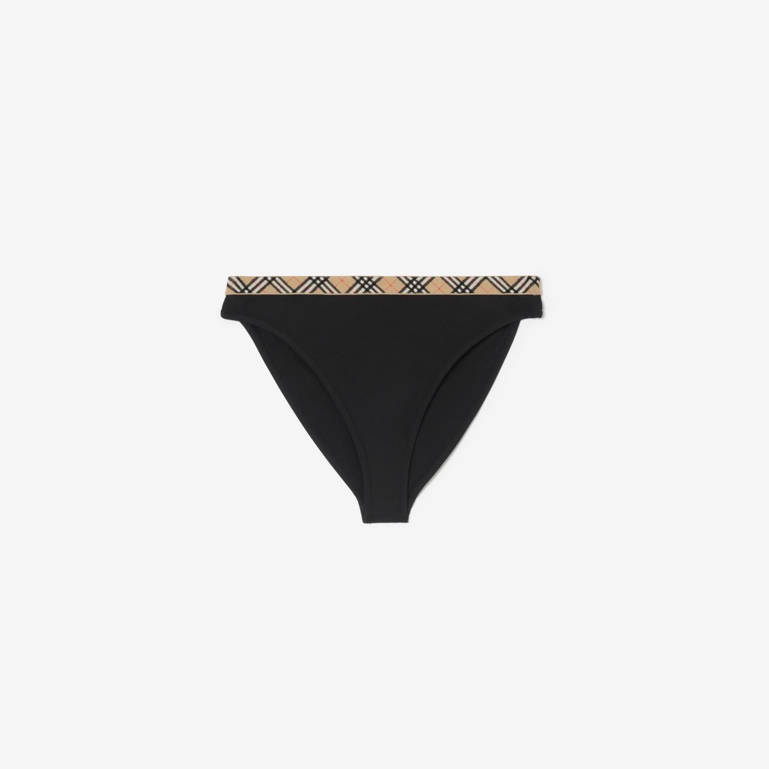 Check Trim Bikini Briefs by BURBERRY