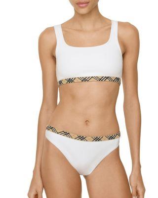 Check Trim Bikini Briefs by BURBERRY