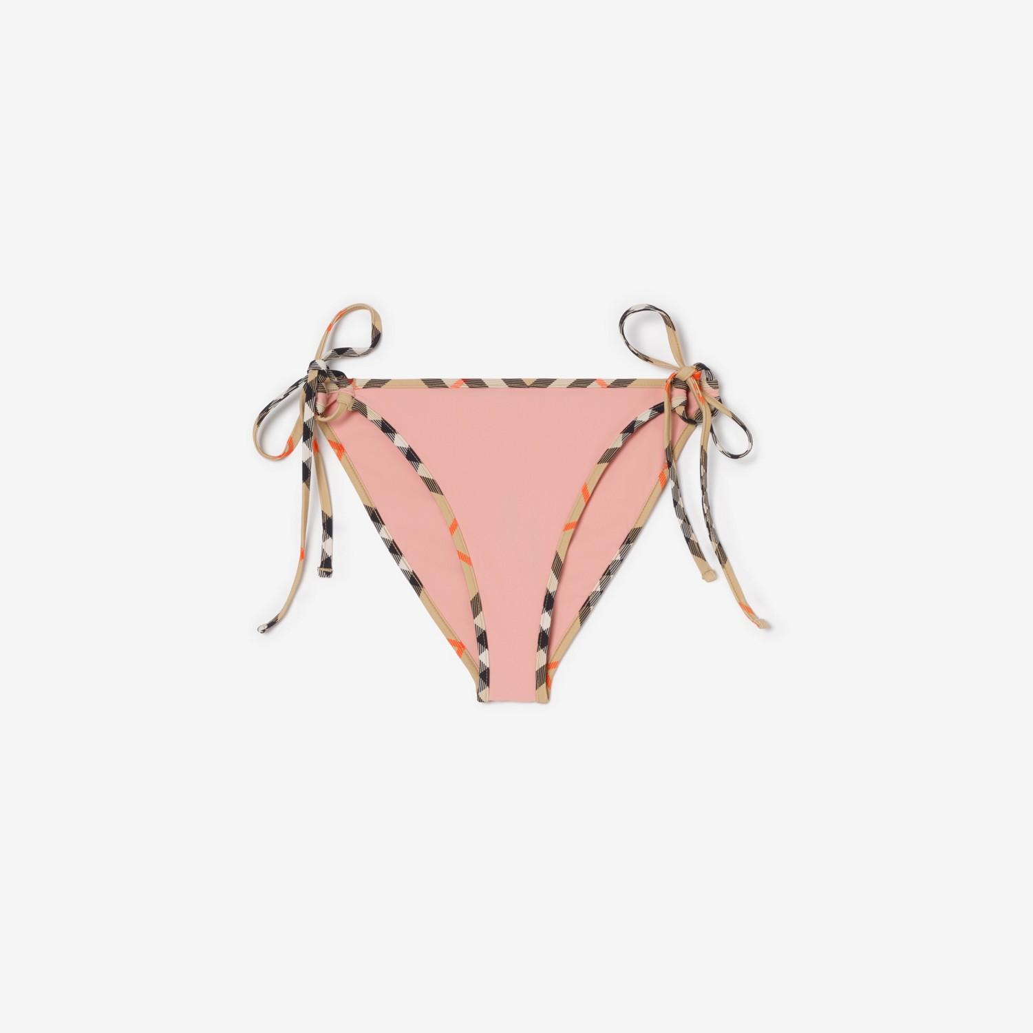 Check Trim Bikini Briefs by BURBERRY