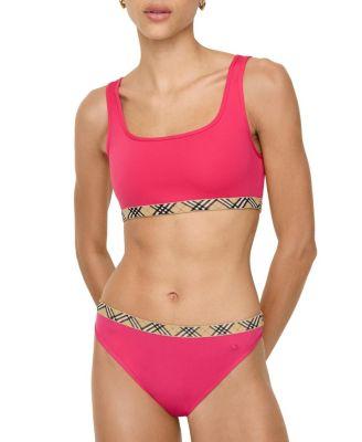 Check Trim Bikini Briefs by BURBERRY