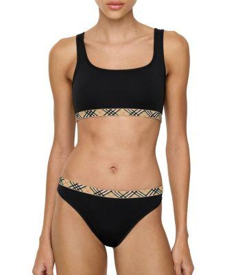 Check Trim Bikini Briefs by BURBERRY