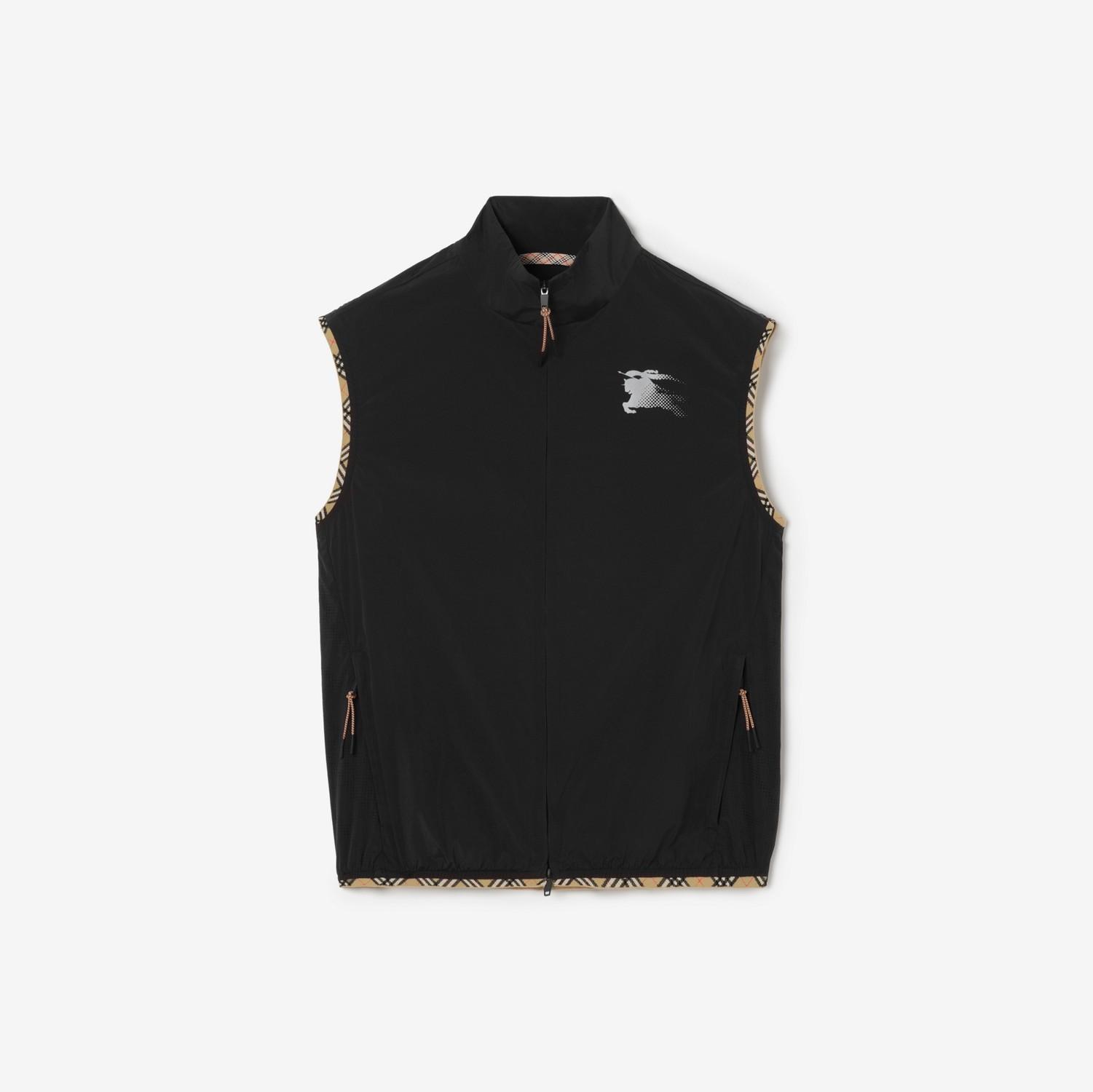 Check Trim Nylon Gilet by BURBERRY