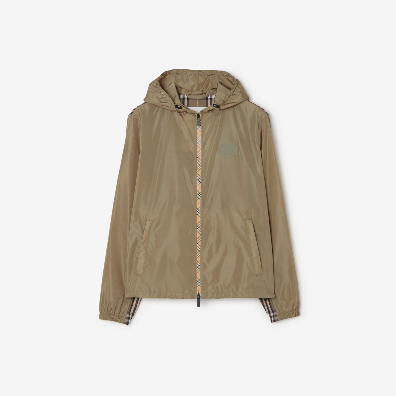 Check Trim Nylon Newport Hooded Jacket by BURBERRY