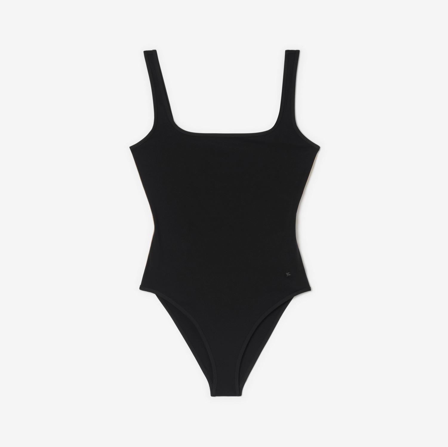 Check Trim Swimsuit by BURBERRY