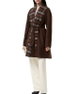 Check Trim Wool Wrap Coat by BURBERRY
