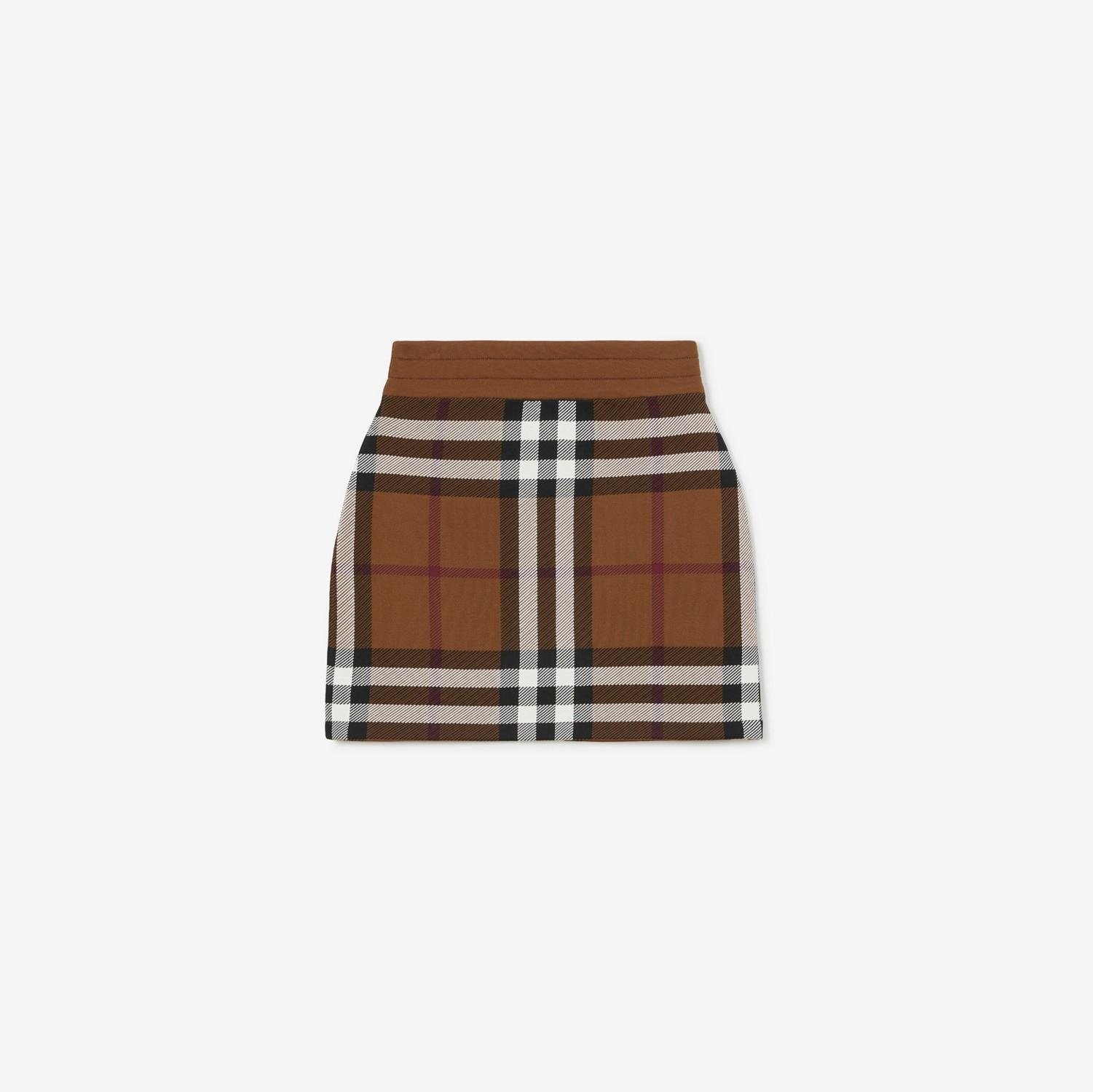 Check Viscose Blend Mini Skirt by BURBERRY