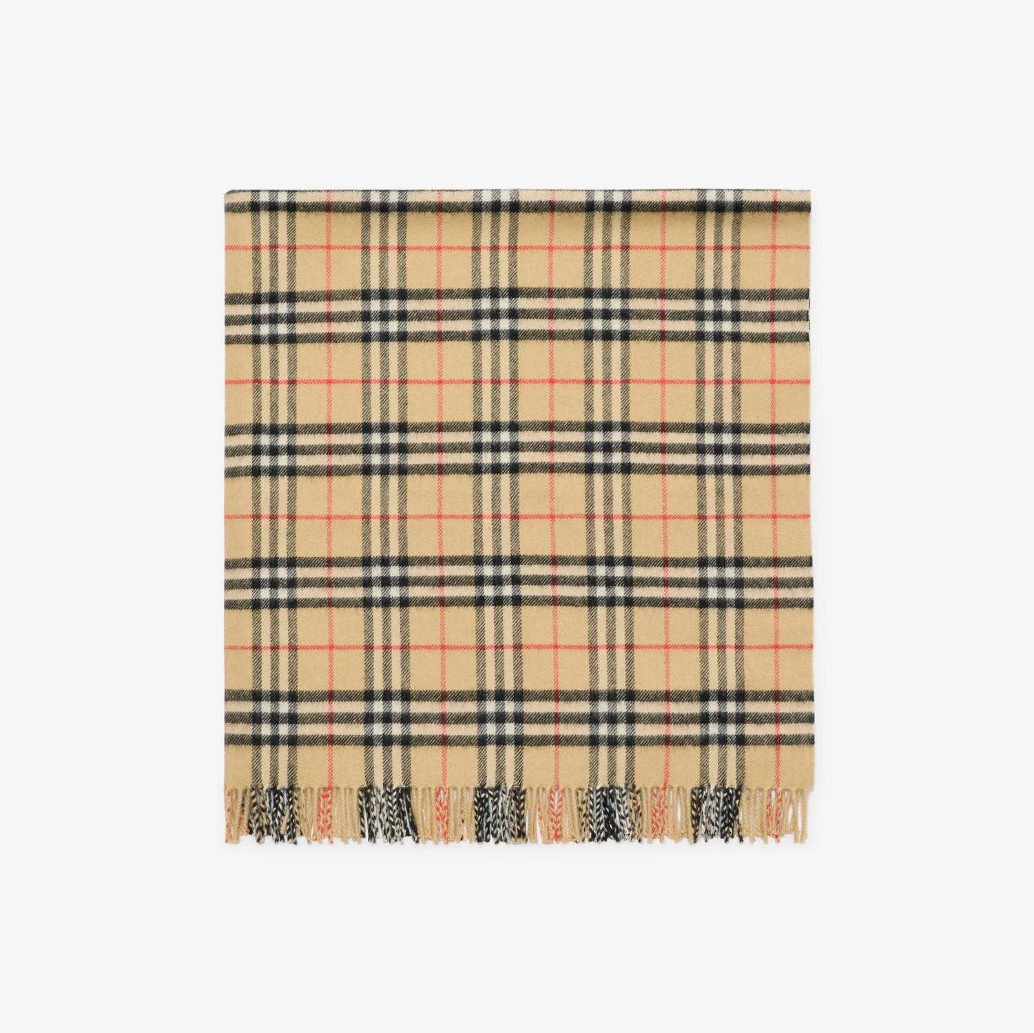 Check Wool Baby Blanket by BURBERRY
