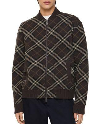 Check Wool Bomber Jacket by BURBERRY