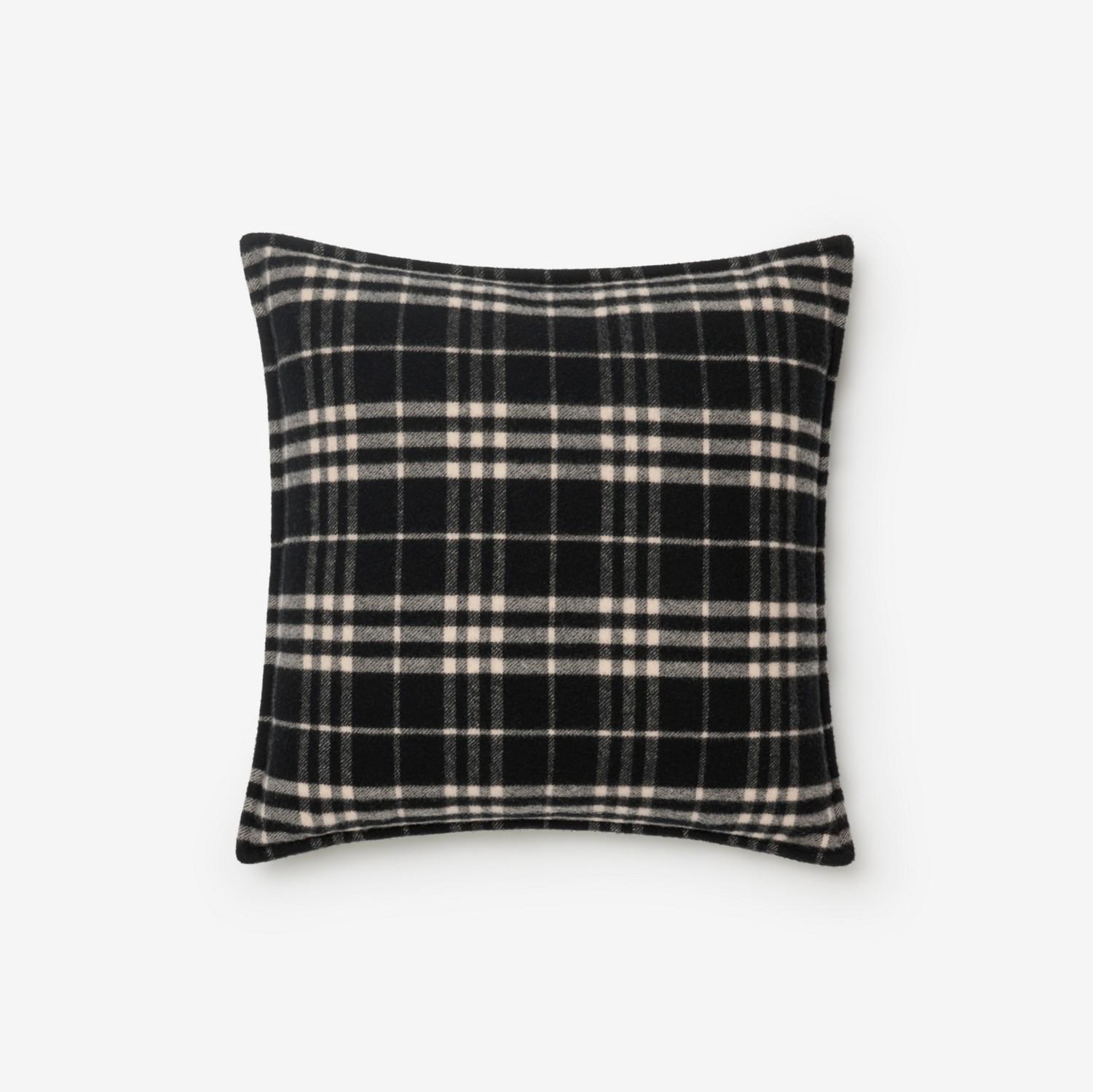 Check Wool Cashmere Cushion by BURBERRY