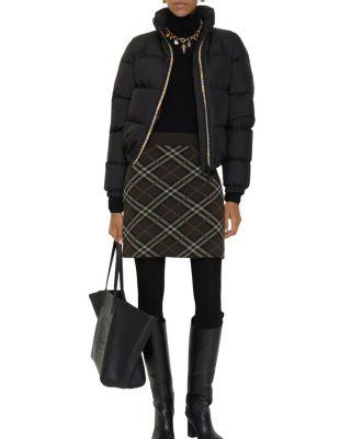 Check Wool Cashmere Skirt by BURBERRY