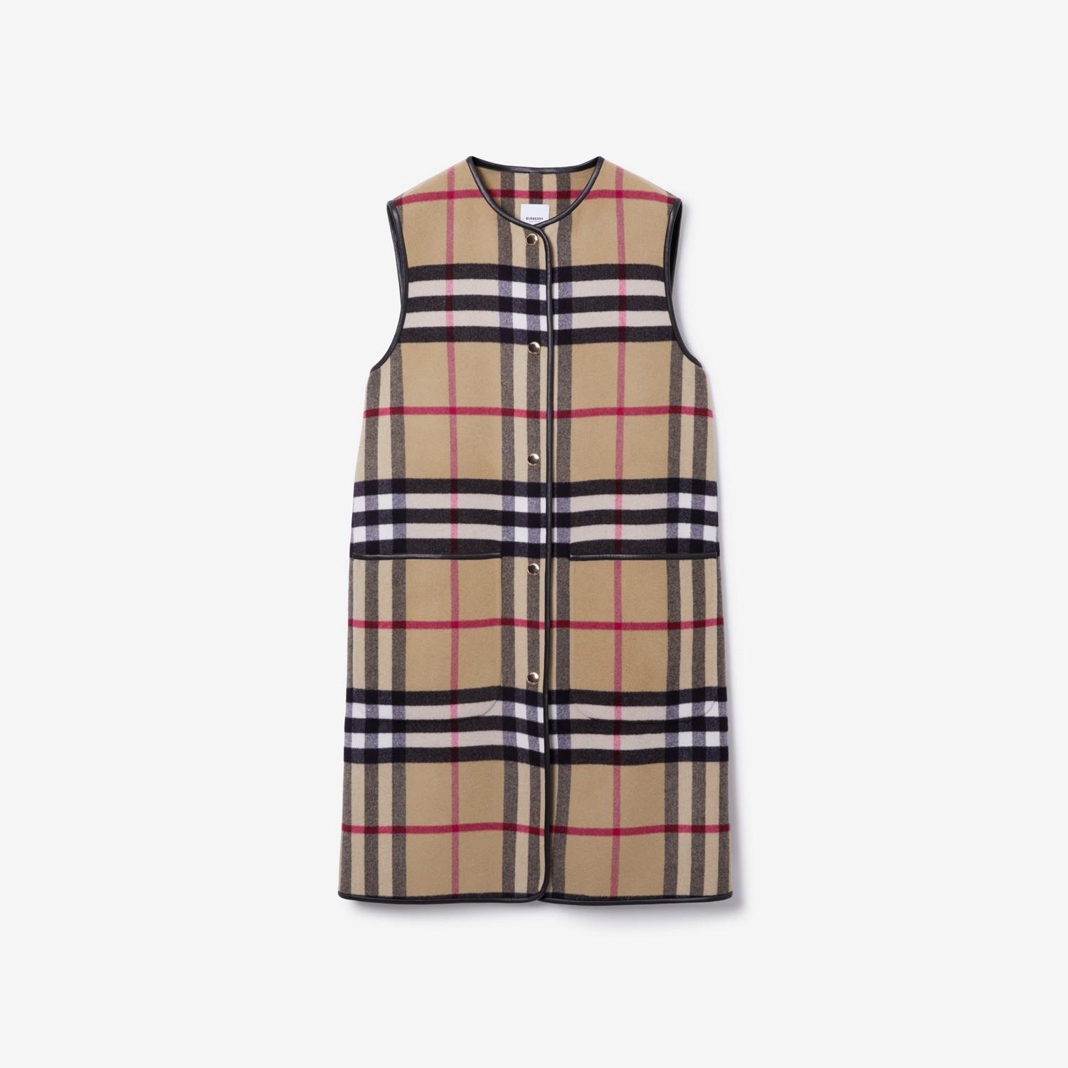 Check Wool Gilet by BURBERRY