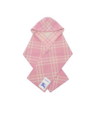Check Wool Hooded Scarf by BURBERRY