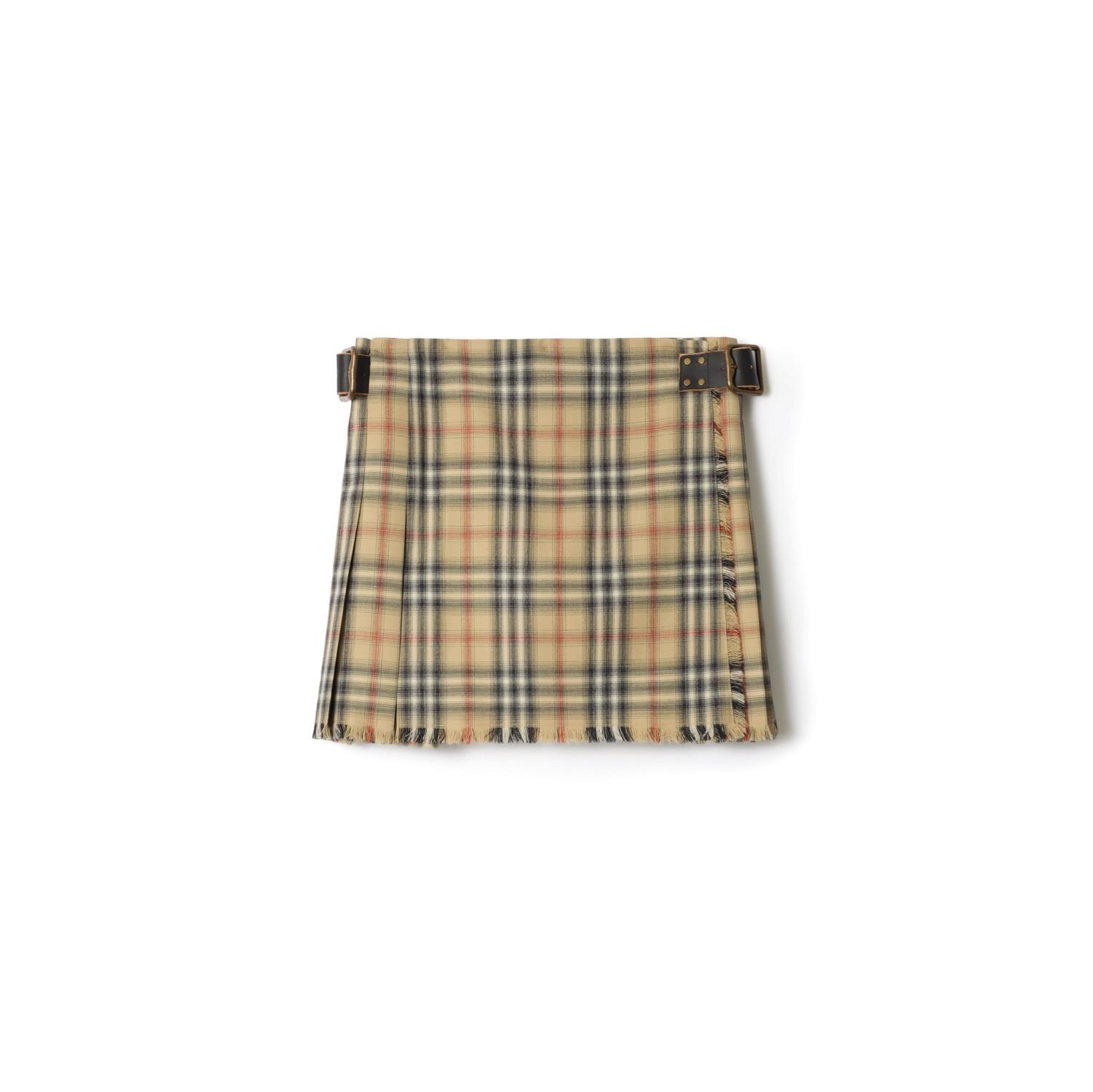 Check Wool Mini Kilt by BURBERRY