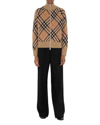 Check Wool Mohair Blend Jacket by BURBERRY
