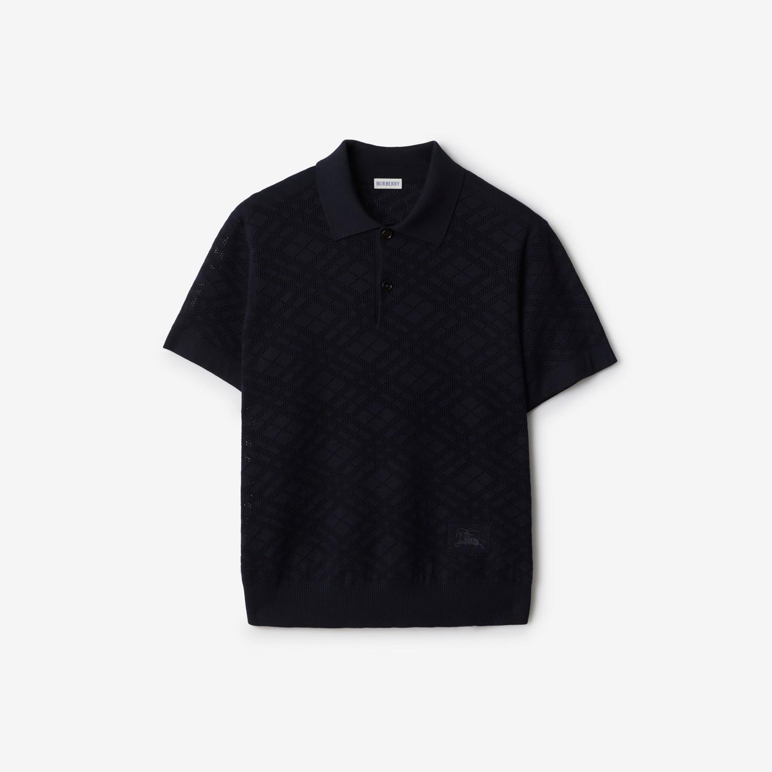 Check Wool Polo Shirt by BURBERRY