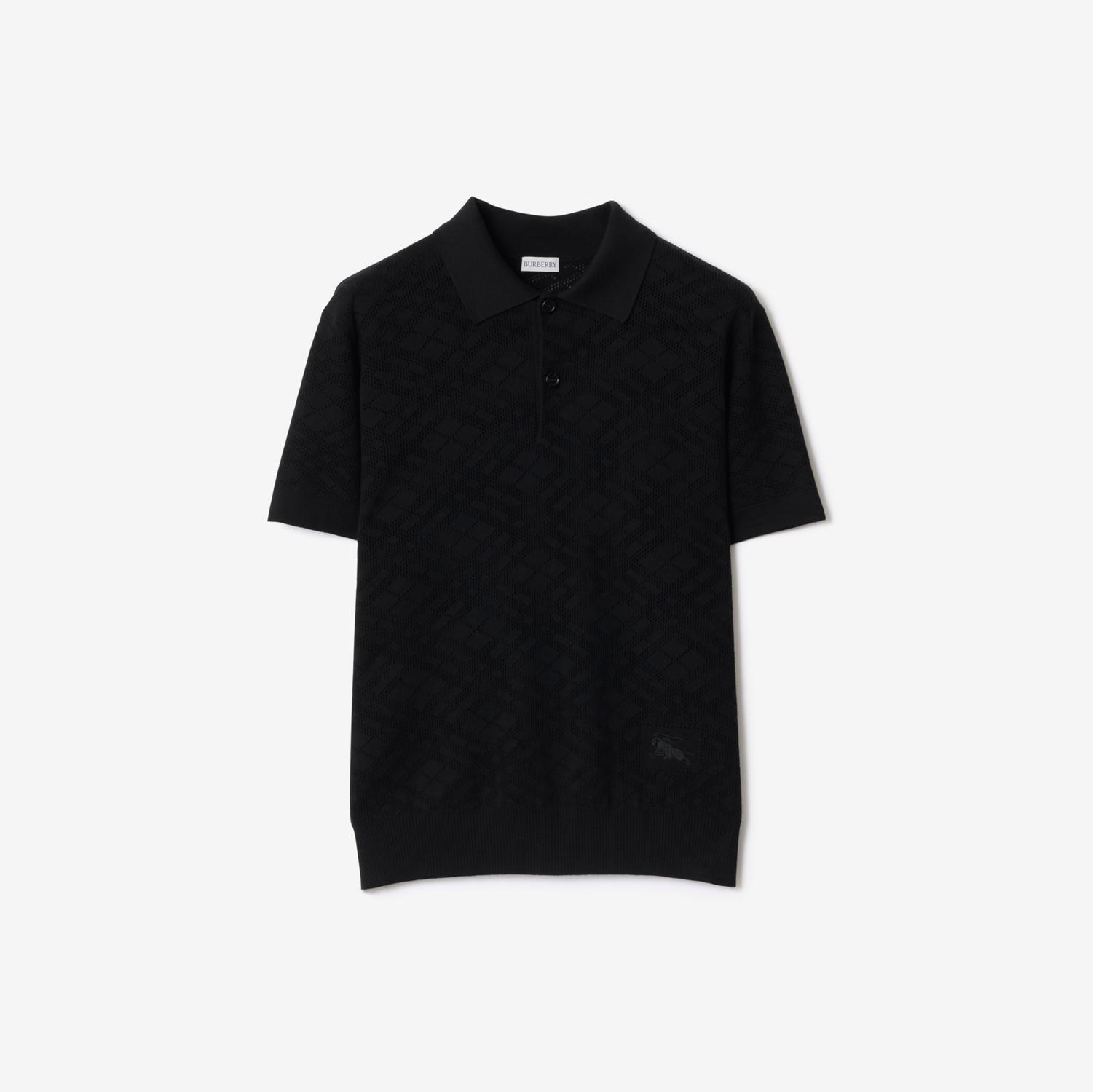 Check Wool Polo Shirt by BURBERRY