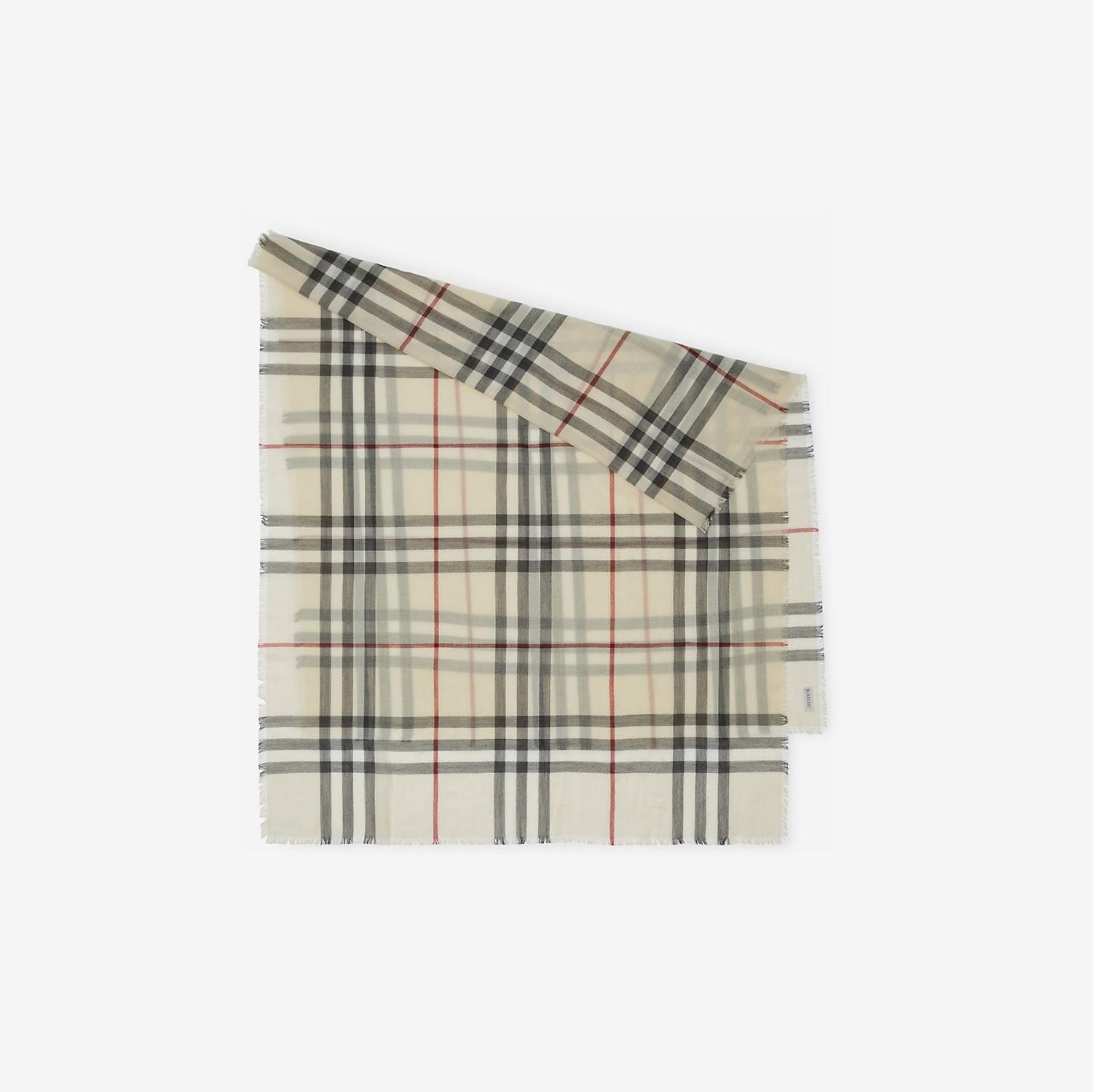 Check Wool Scarf by BURBERRY