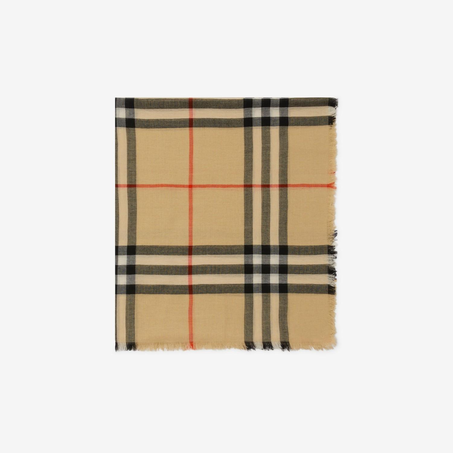 Check Wool Scarf by undefined