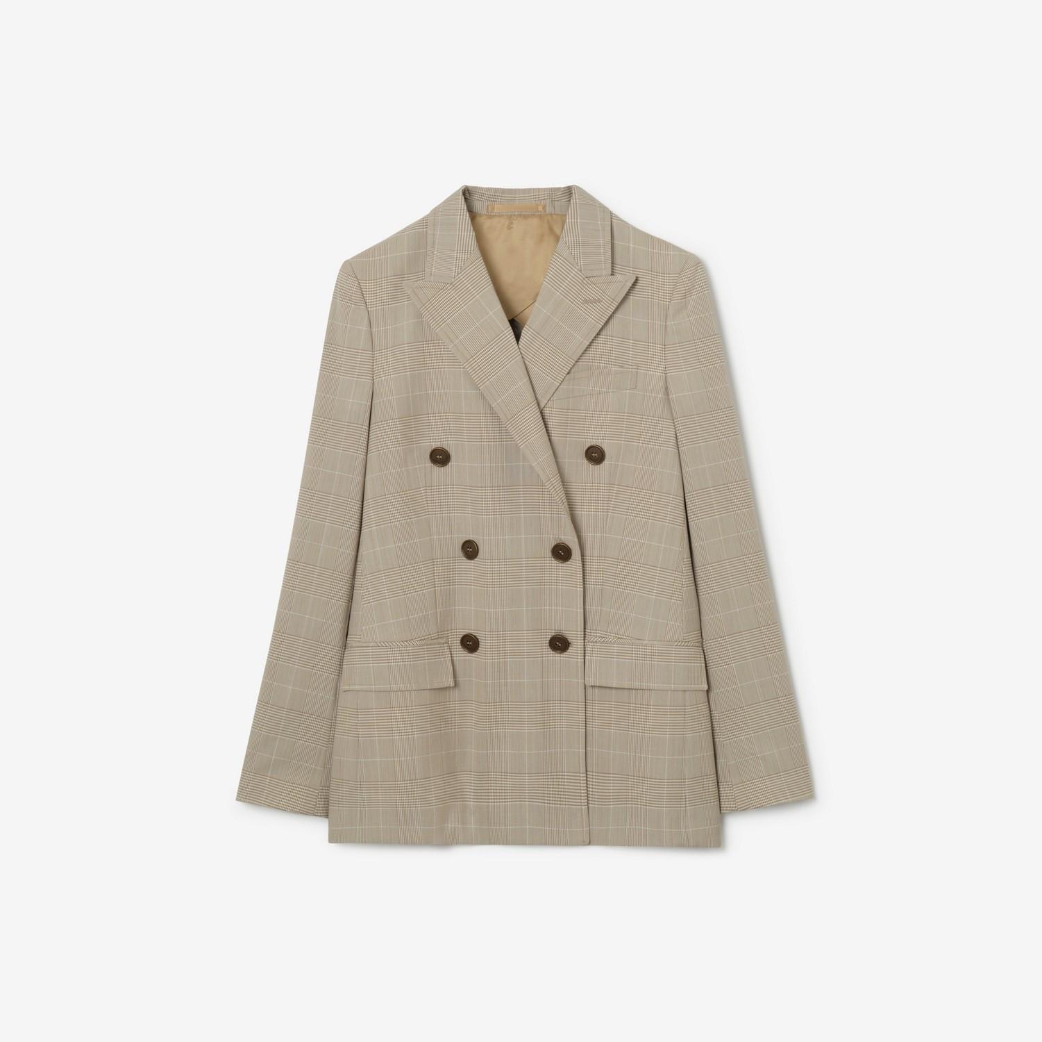 Check Wool Tailored Jacket by BURBERRY