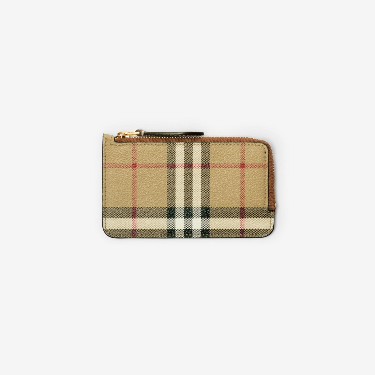 Check Zip Card Case by BURBERRY