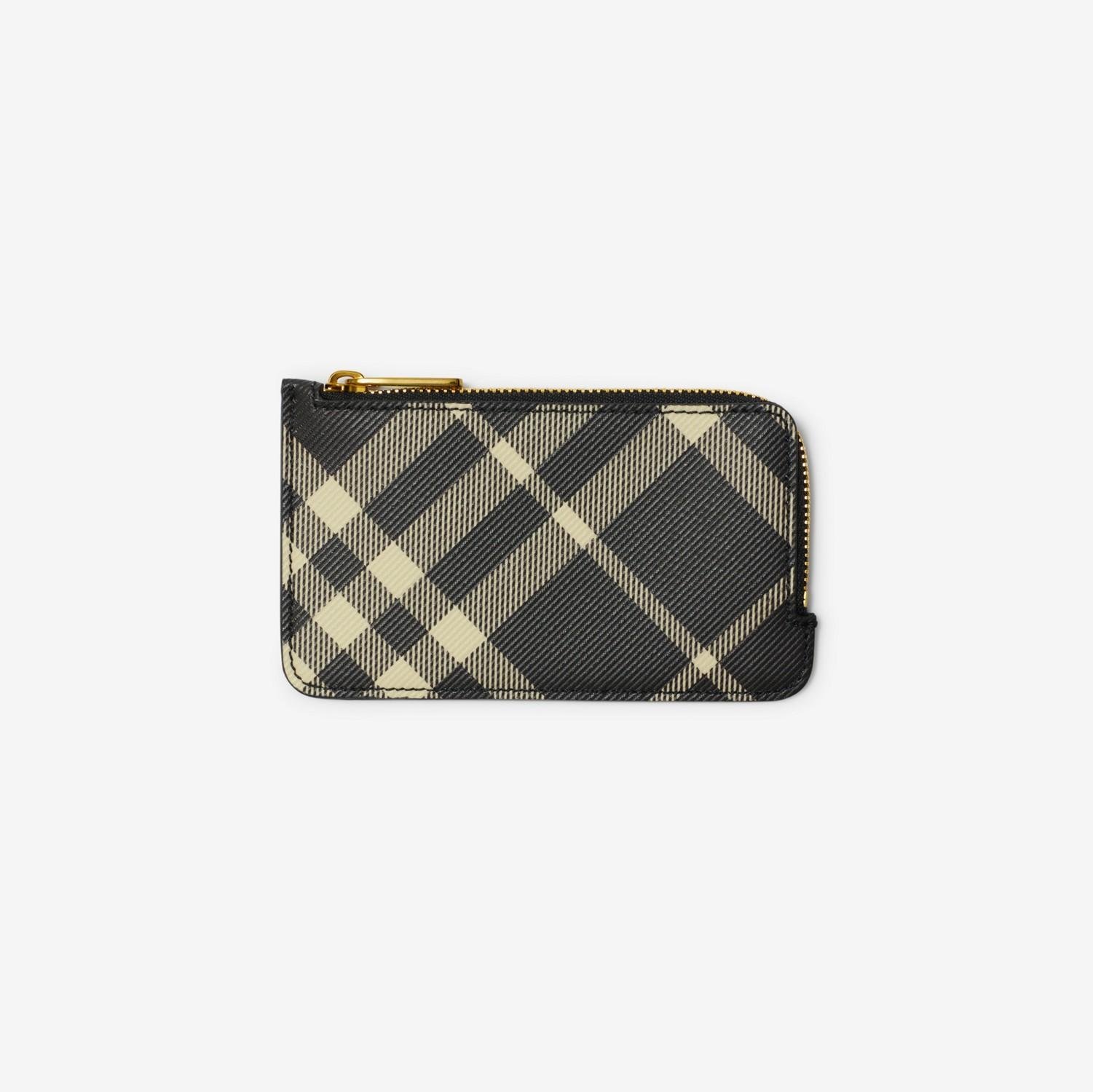 Check Zip Card Case by BURBERRY