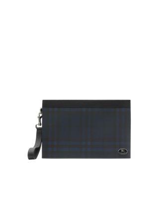 Check Zip Pouch by BURBERRY