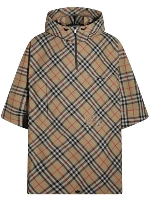 Check cady cape by BURBERRY