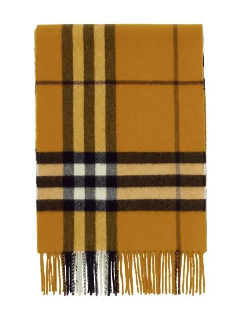 Check cashmere scarf by BURBERRY
