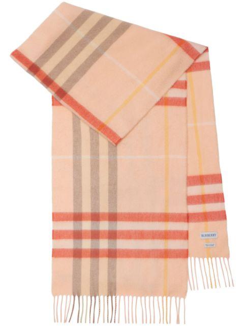 Check cashmere scarf by BURBERRY