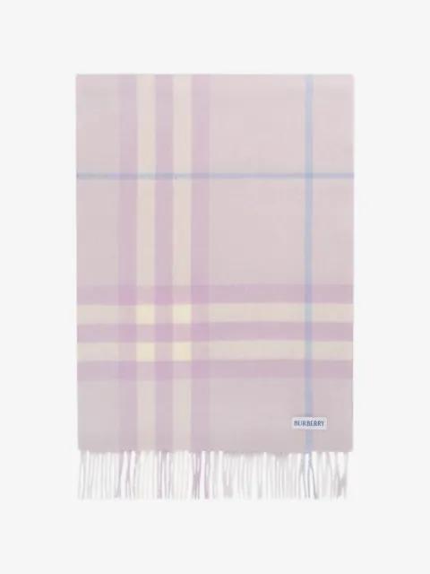 Check cashmere scarf by BURBERRY