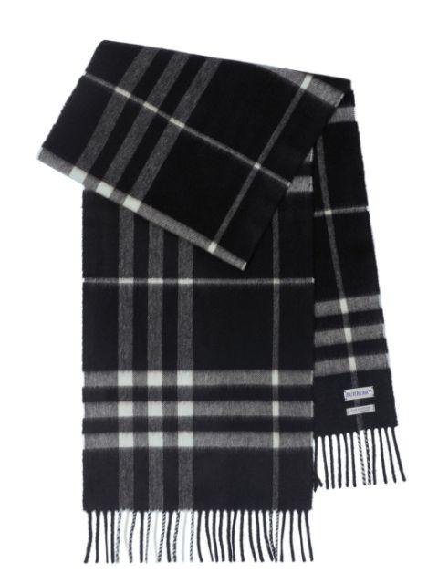 Check cashmere scarf by BURBERRY