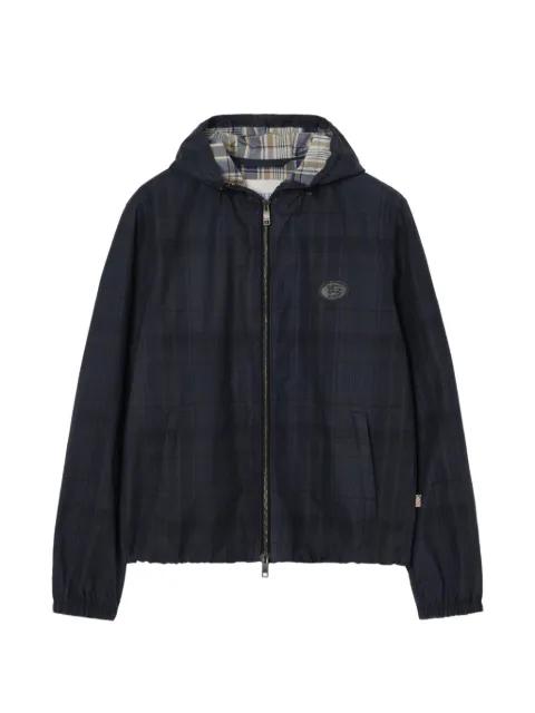 Check cotton hoodied jacket by BURBERRY