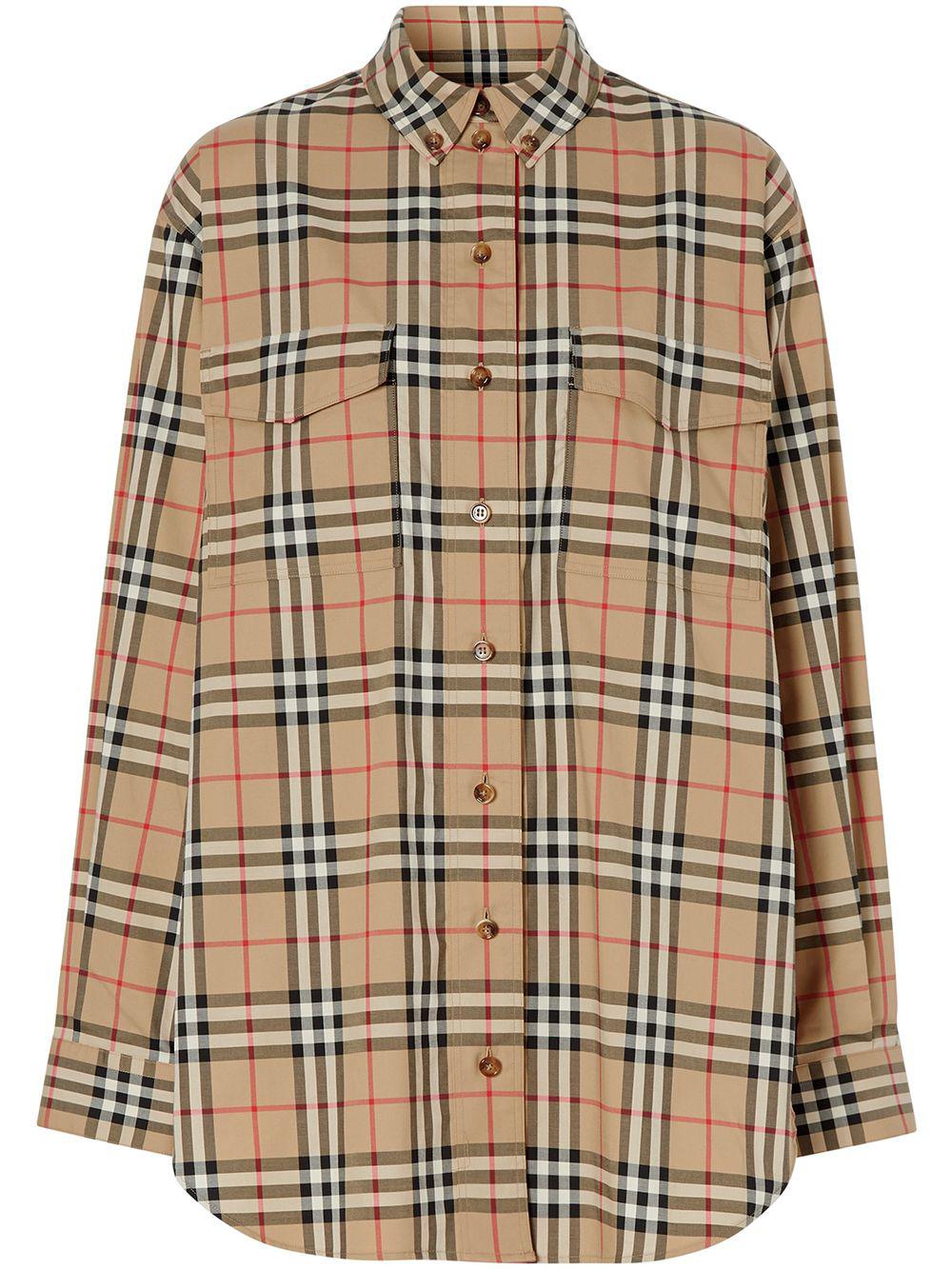 Check cotton shirt by BURBERRY