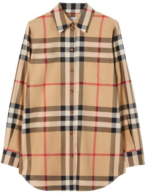 Check cotton shirt by BURBERRY