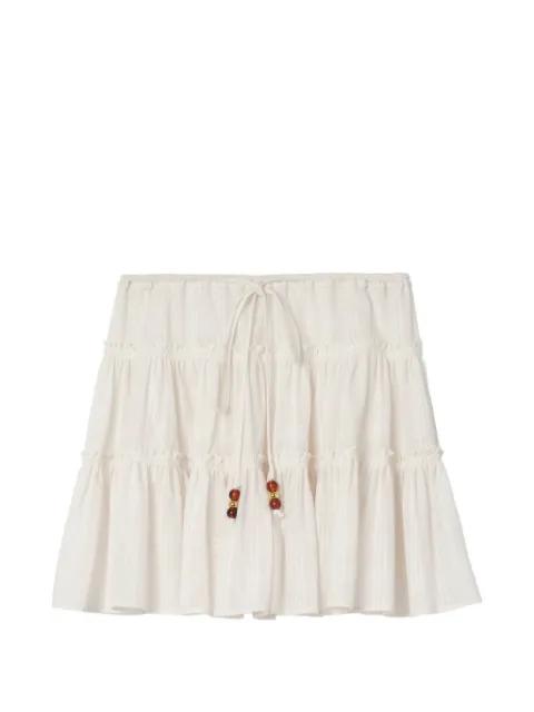 Check cotton voile skirt by BURBERRY