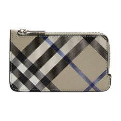Check double-compartment wallet by BURBERRY