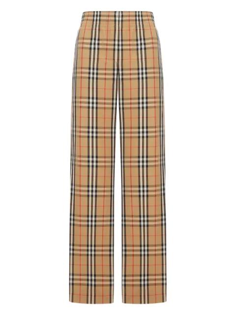 Check elasticated-waist trousers by BURBERRY