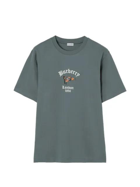 Check-flag cotton T-shirt by BURBERRY