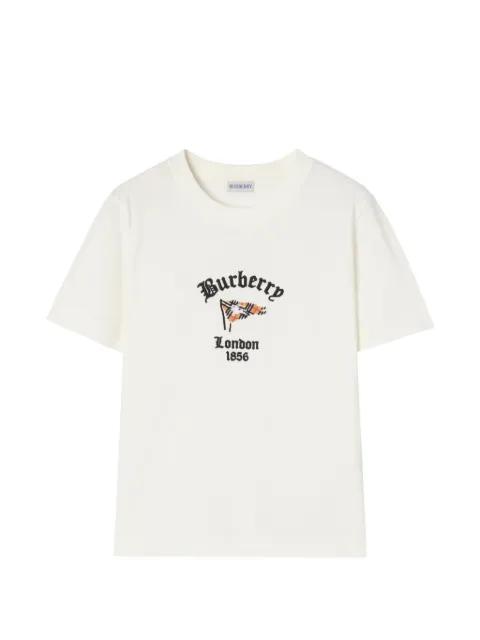 Check-flag cotton T-shirt by BURBERRY